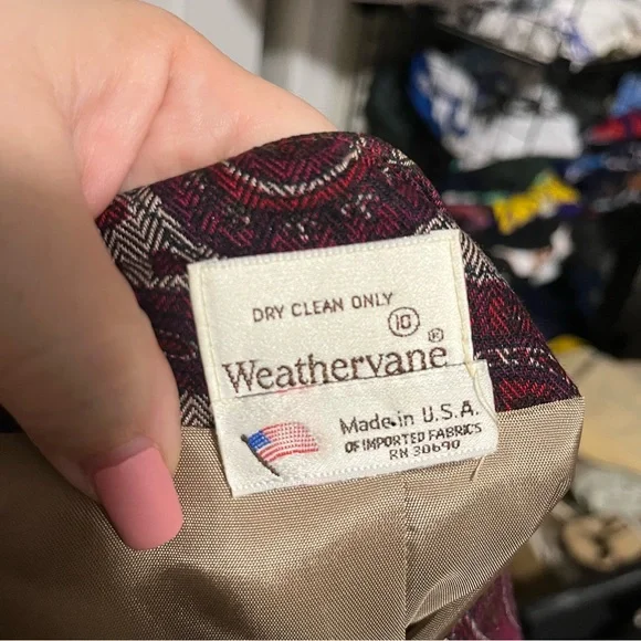 EUC Vintage 1970s Paisley Blazer Jacket Women Size 10 ILGWU Union Made USA - Picture 5 of 8